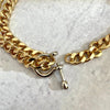 Gold Miami Cuban Chain Necklace-Thick Chunky Chain-Double Layer Cuban Chain-Shackle Clasp- 3 Color Choice Shackle-Unique Design-Gift For Her