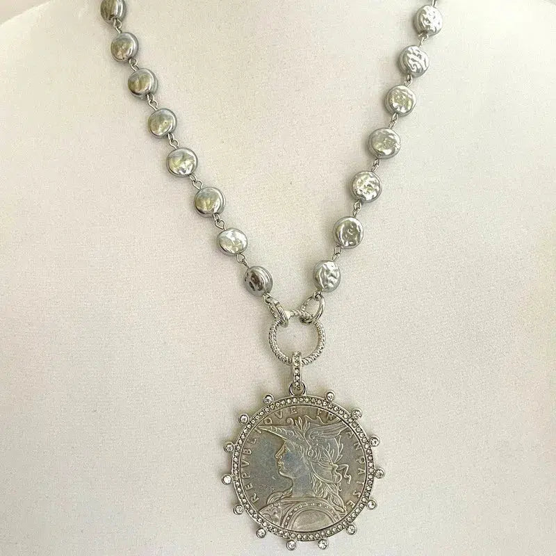 Discover Sulochana Nakshi Antique Silver Hasli Necklace Set | Paksha -  Paksha India