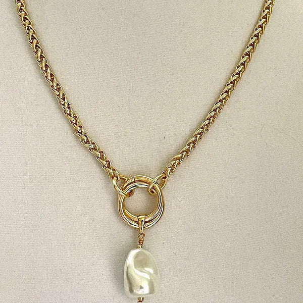 Ishtar Chunky Gold Charm Necklace| Boho Betty