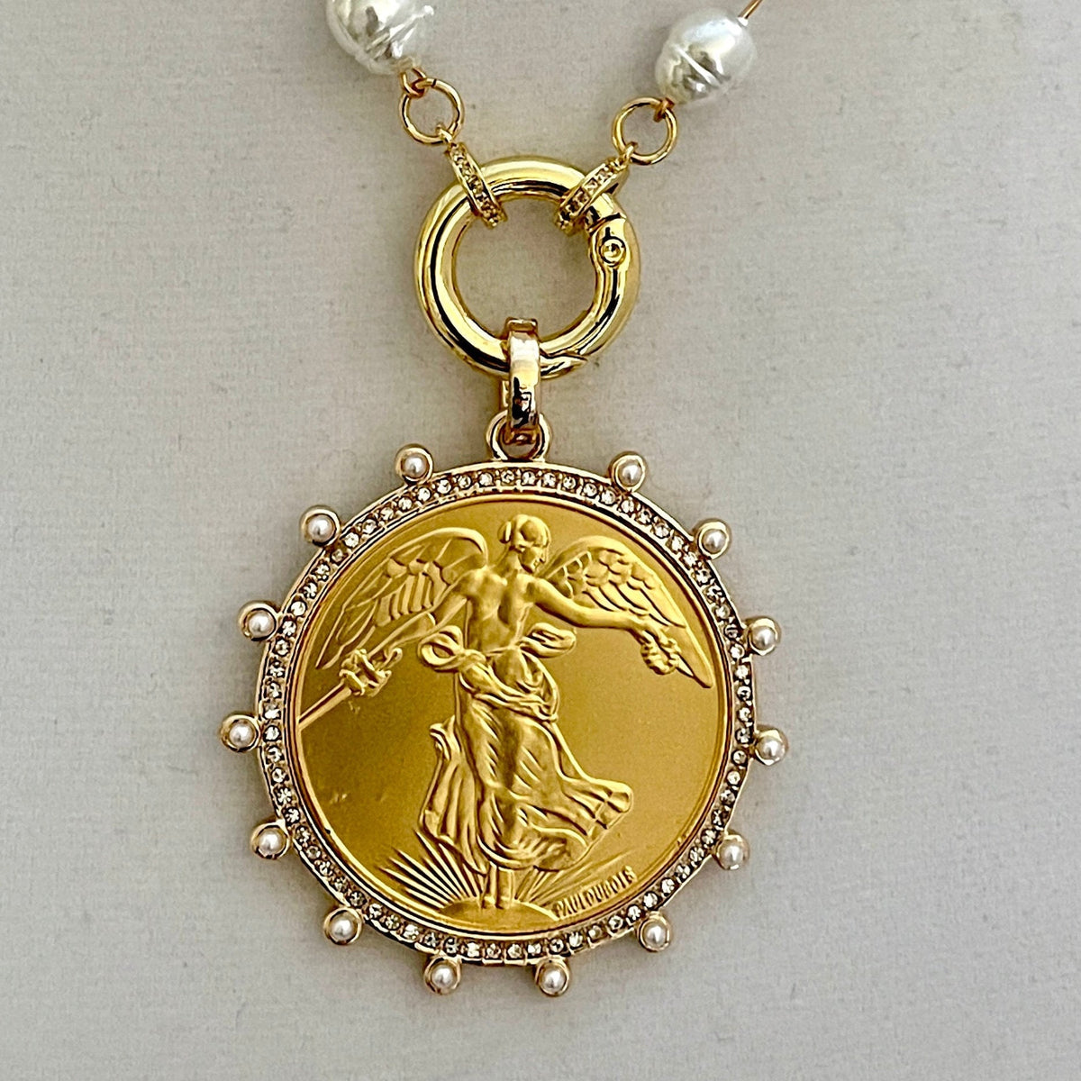 Parisse Coin Pendant Necklace