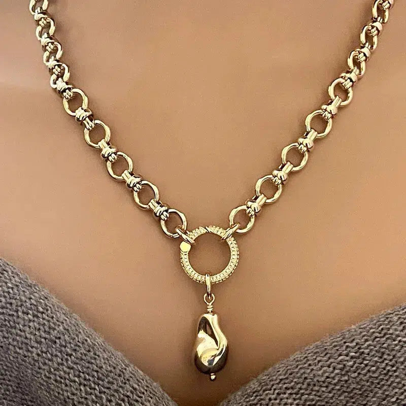 Cable Chain Necklace 14K Yellow Gold 22