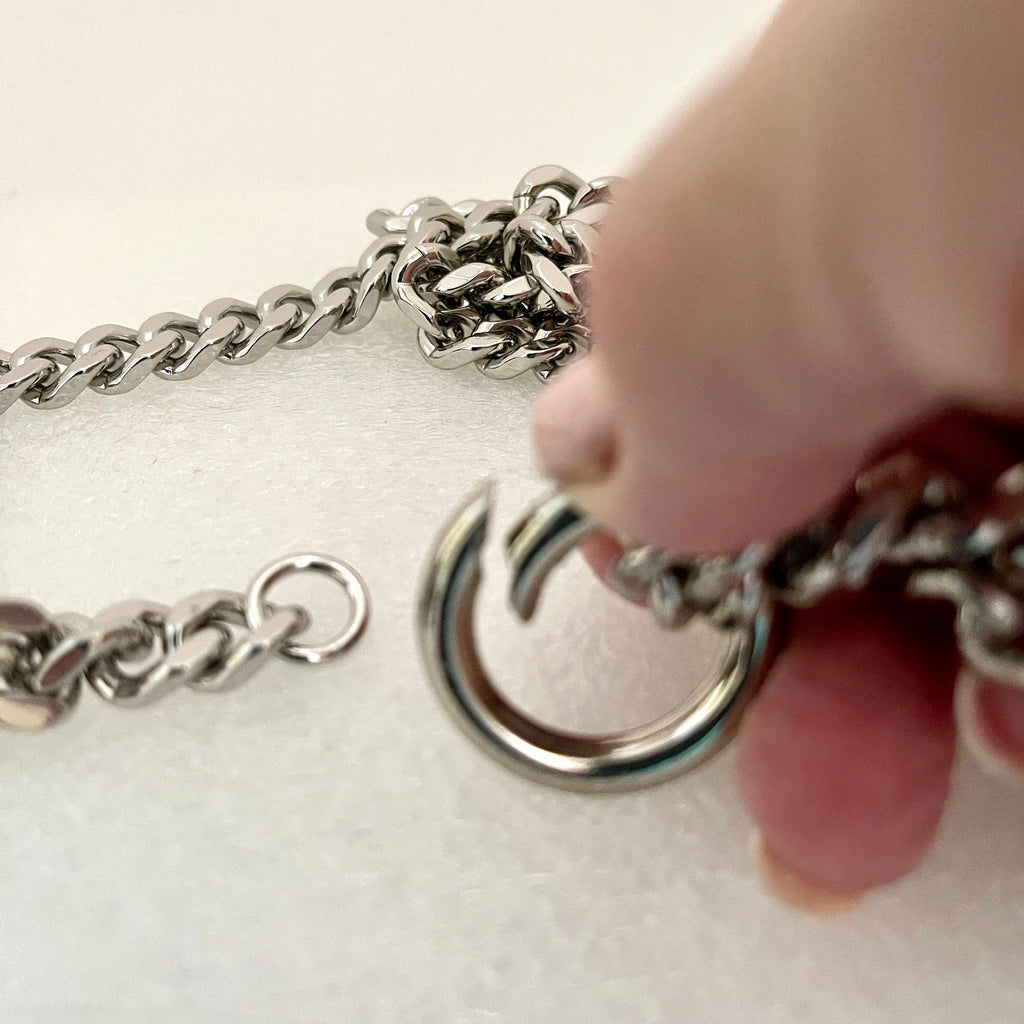 Chunky Silver Miami Cuban Chain Necklace, Double Strand