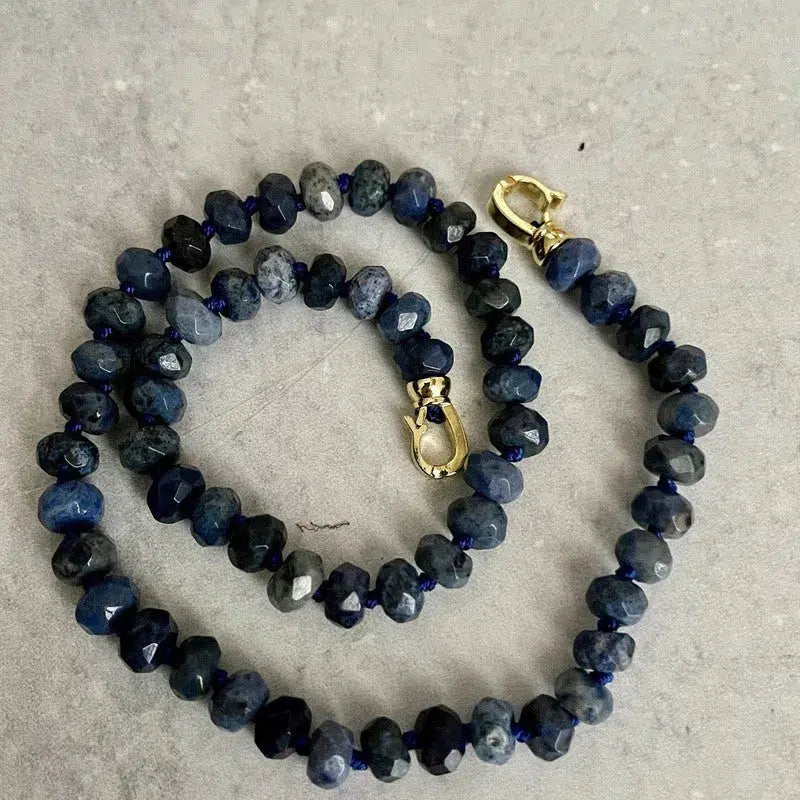 Timeless Blue Egyptian Lapis Lazuli Gemstone Double-Knotted Statement – LB  Jewelry Designs