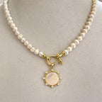 Fresh Water Pearl Necklace-Hand Knotted Necklace-Gold-Shackle Clasp- Fold Over Snap Clasps-16ins-18ins-20ins-Gift For Her