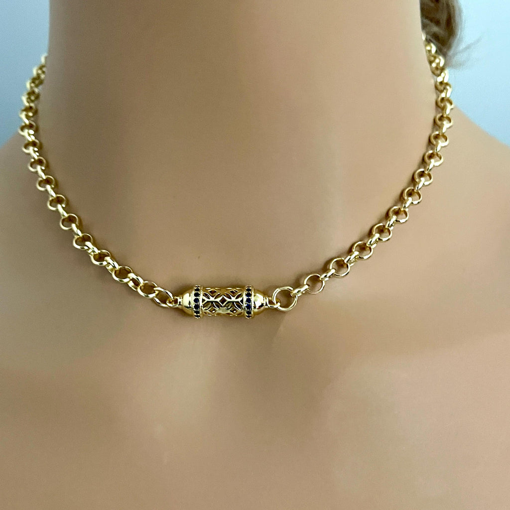 Gold Charm Layering Necklaces – CZ Star, Enamel Moon, Evil Eye