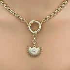 Custom Gold Layering Charm Necklace-Rolo Chain-Choose Your Pendant -Mix And Match Necklace-Gift For Her