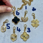 Custom Gold Layering Charm Necklace-Rolo Chain-Choose Your Pendant -Mix And Match Necklace-Gift For Her