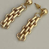 Gold Chain Earring-Drop Dangle Earring -Multi Link Earring-Chain Earrings-Chunky Earrings-Chandelier Statement Earring