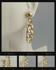 Gold Cuban Link Earring-Drop Dangle Earring -Miami Cuban Link Earring-Curb Link Chain Earrings-Chunky Earrings-Chain Stud